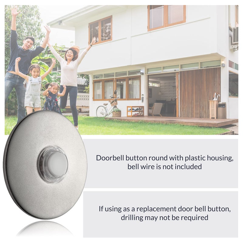 Newhouse Hardware SN5WL Lighted Doorbell Button, 1-Pack, Satin Nickel - Image 4
